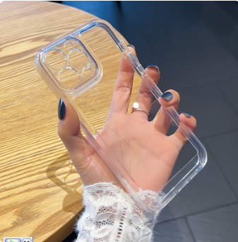 Suitable for Apple 15Promax Mobile Phone Case New Iphone17 Space Case Transparent 14 Silicone 16 Anti-Fall Soft Case