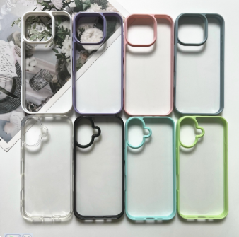 Suitable for Apple 17Promax Groove Glue-Injected Phone Case Iphone17E/16 Macaron Color Cream Glue Case