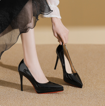1088-H Elegant Pointed Toe Stiletto High Heels for Women, Waterproof Platform Shoes for Women, Professional Bridesmaid Banquet Shoes